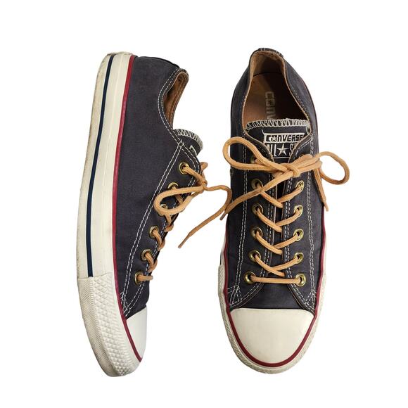 Converse All Star Chuck Taylor Unisex Low Top Lace Up Sneakers Mens 7 Womens 9 - Picture 1 of 10